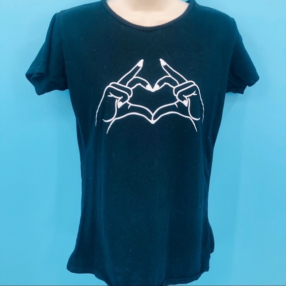 Rebellious women’s black graphic Tee size Large - Picture 2 of 6